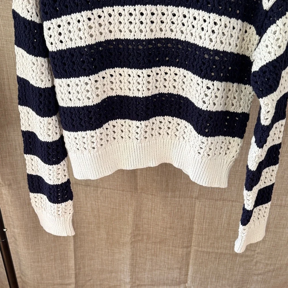 Universal Thread Striped Nautical Old Money Sweater | Size M - Picture 4 of 11